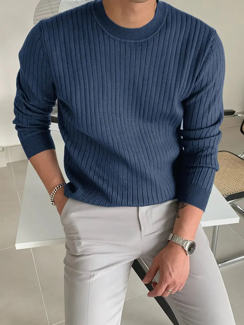 Brit & Boho™️ | Mike Essential Round-Neck Sweater Brit & Boho | Fashion & Boutique