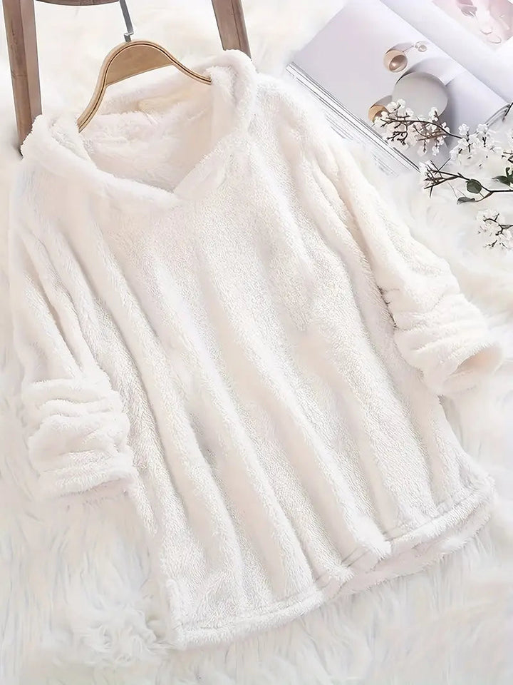 Brit & Boho™ I Nora Fleece Solid Hoodie Brit & Boho | Fashion & Boutique