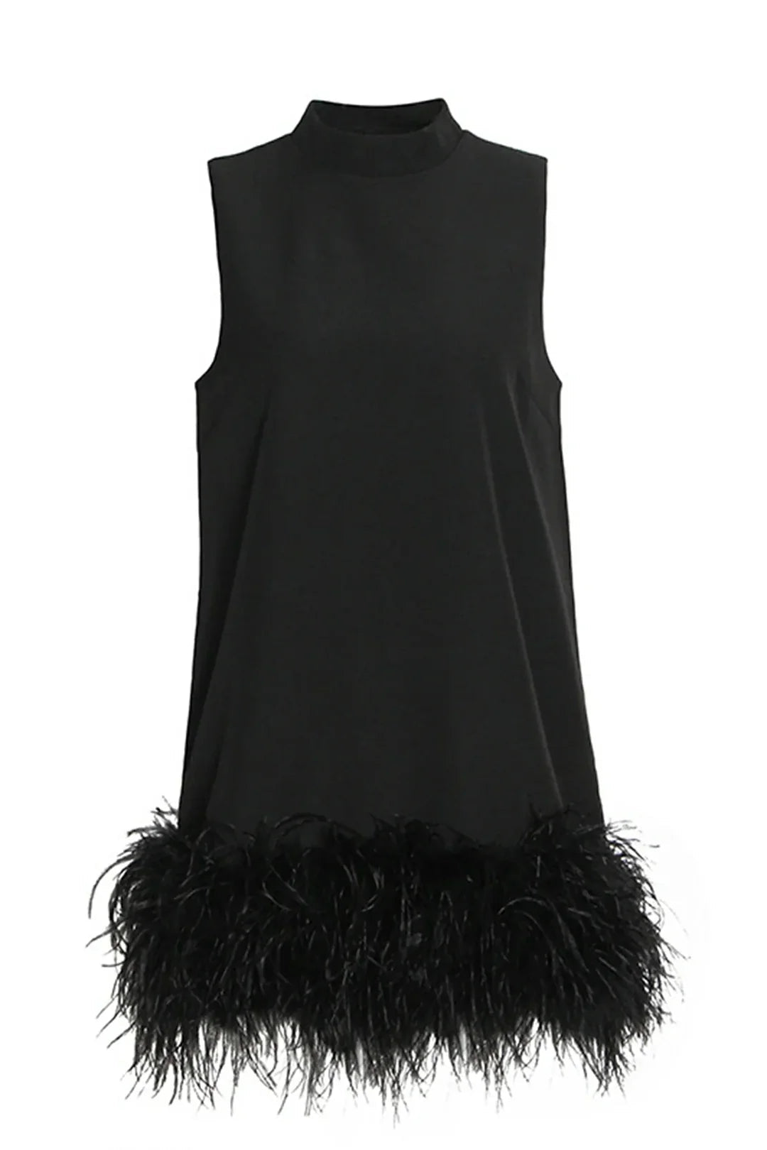 Brit & Boho™ I Ada A-Line Fur Hem Mini Dress Brit & Boho | Fashion & Boutique