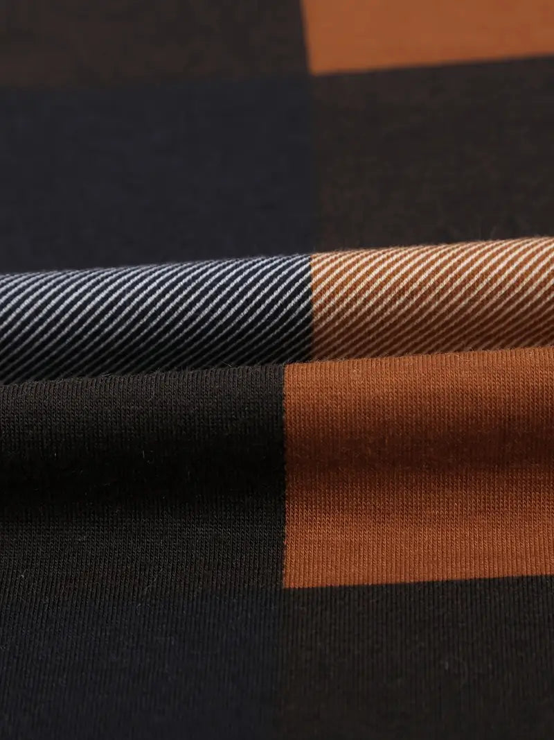 Brit & Boho™ I Dally Plaid Color Block Blouse Brit & Boho | Fashion & Boutique