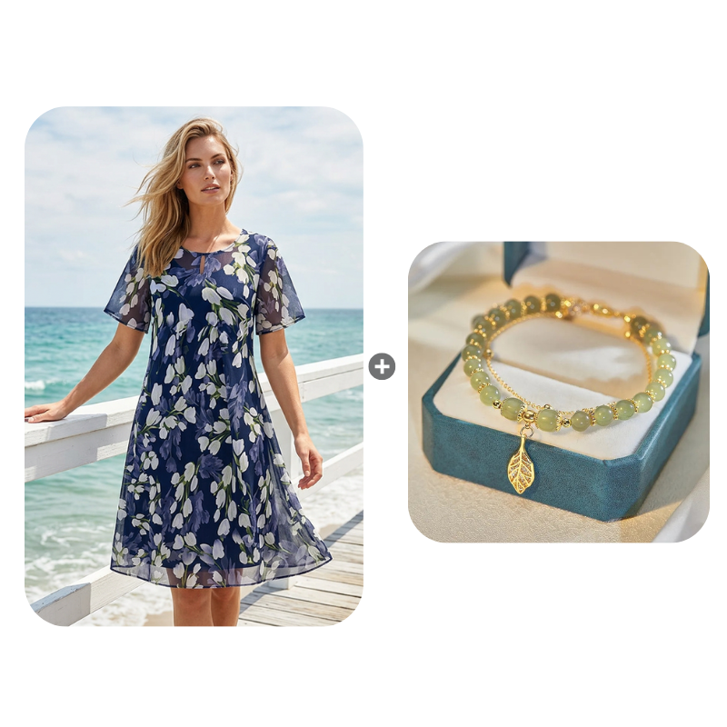 Floral A-Line Party Dress
