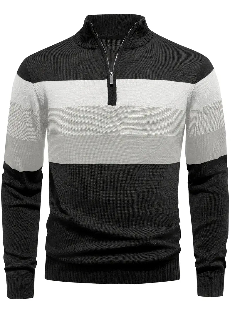 Brit & Boho™️ | The Luxe Colorblock Quarter Zip Brit & Boho | Fashion & Boutique