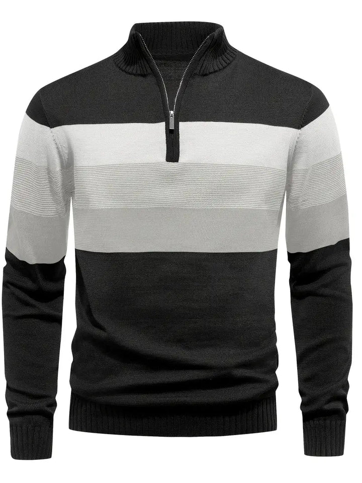 Brit & Boho™️ | The Luxe Colorblock Quarter Zip Brit & Boho | Fashion & Boutique