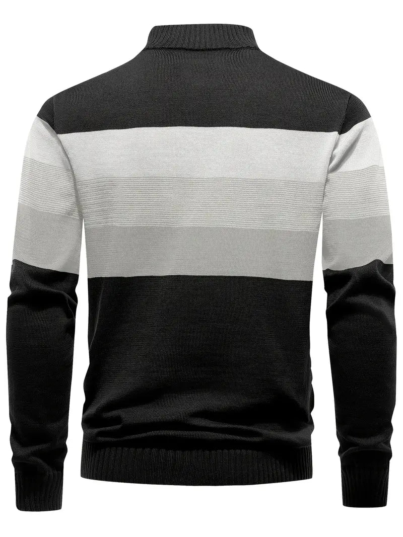 Brit & Boho™️ | The Luxe Colorblock Quarter Zip Brit & Boho | Fashion & Boutique