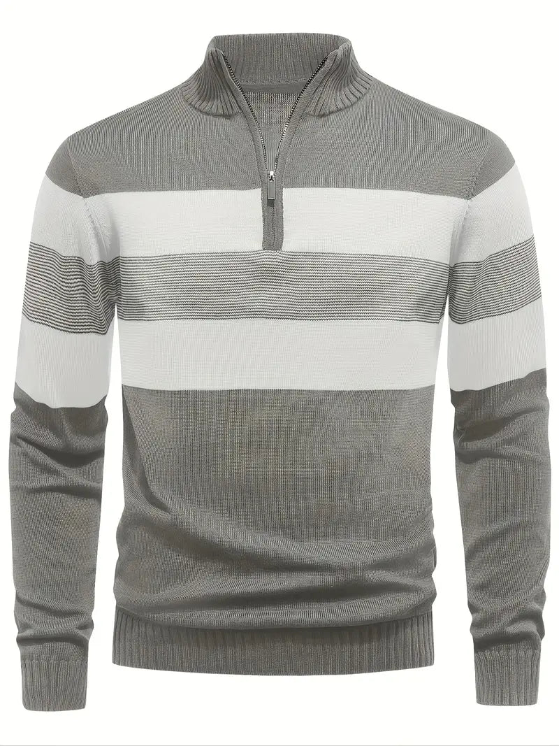 Brit & Boho™️ | The Luxe Colorblock Quarter Zip Brit & Boho | Fashion & Boutique