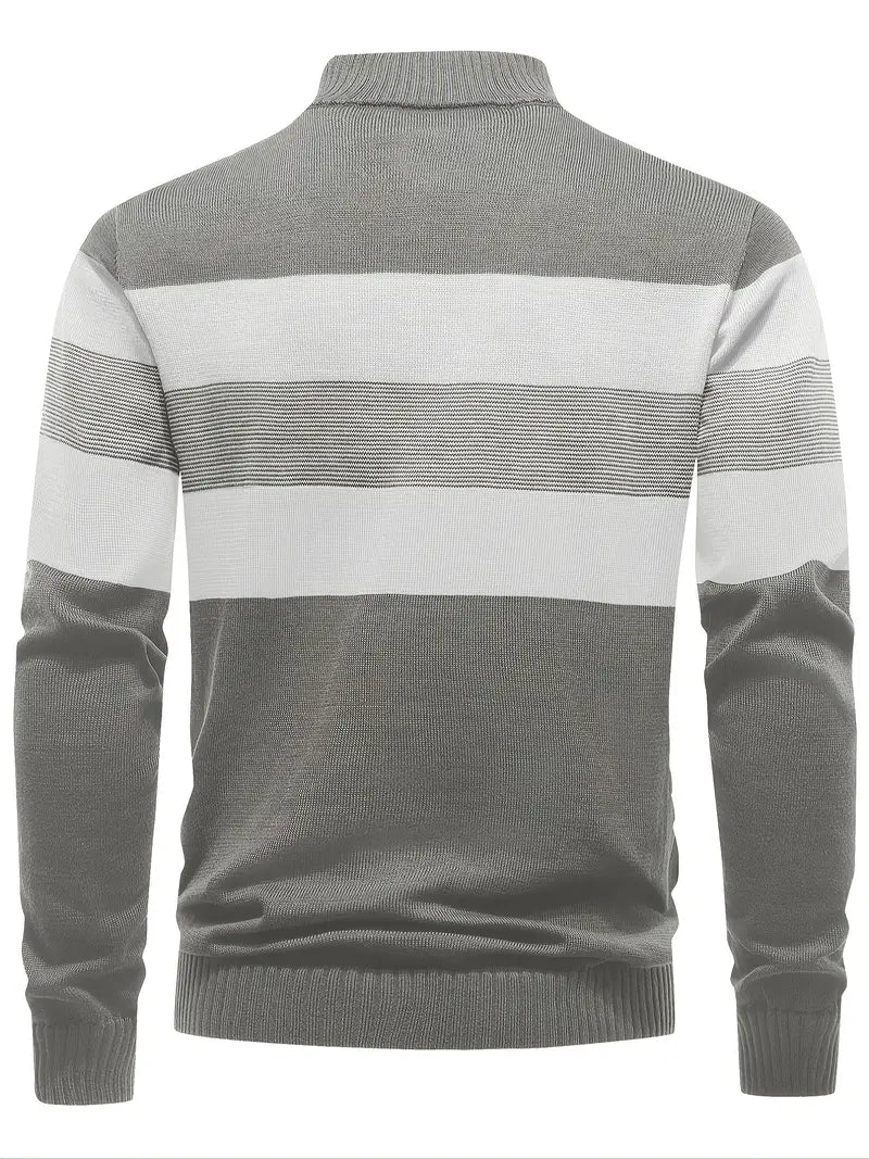 Brit & Boho™️ | The Luxe Colorblock Quarter Zip Brit & Boho | Fashion & Boutique