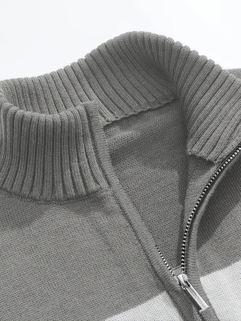 Brit & Boho™️ | The Luxe Colorblock Quarter Zip Brit & Boho | Fashion & Boutique