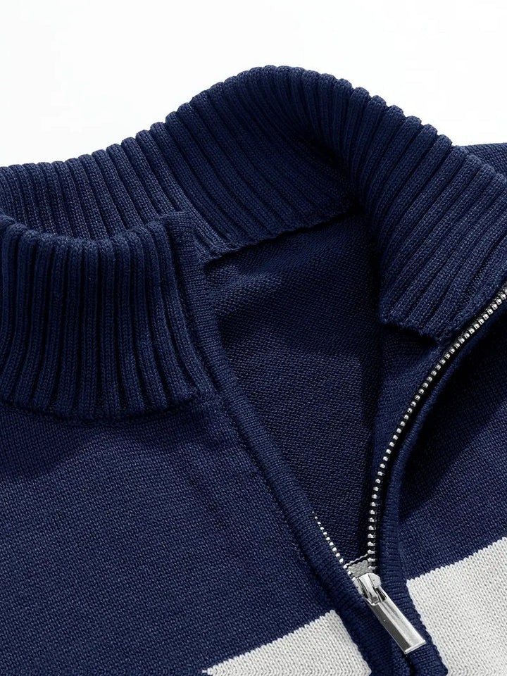 Brit & Boho™️ | The Luxe Colorblock Quarter Zip Brit & Boho | Fashion & Boutique