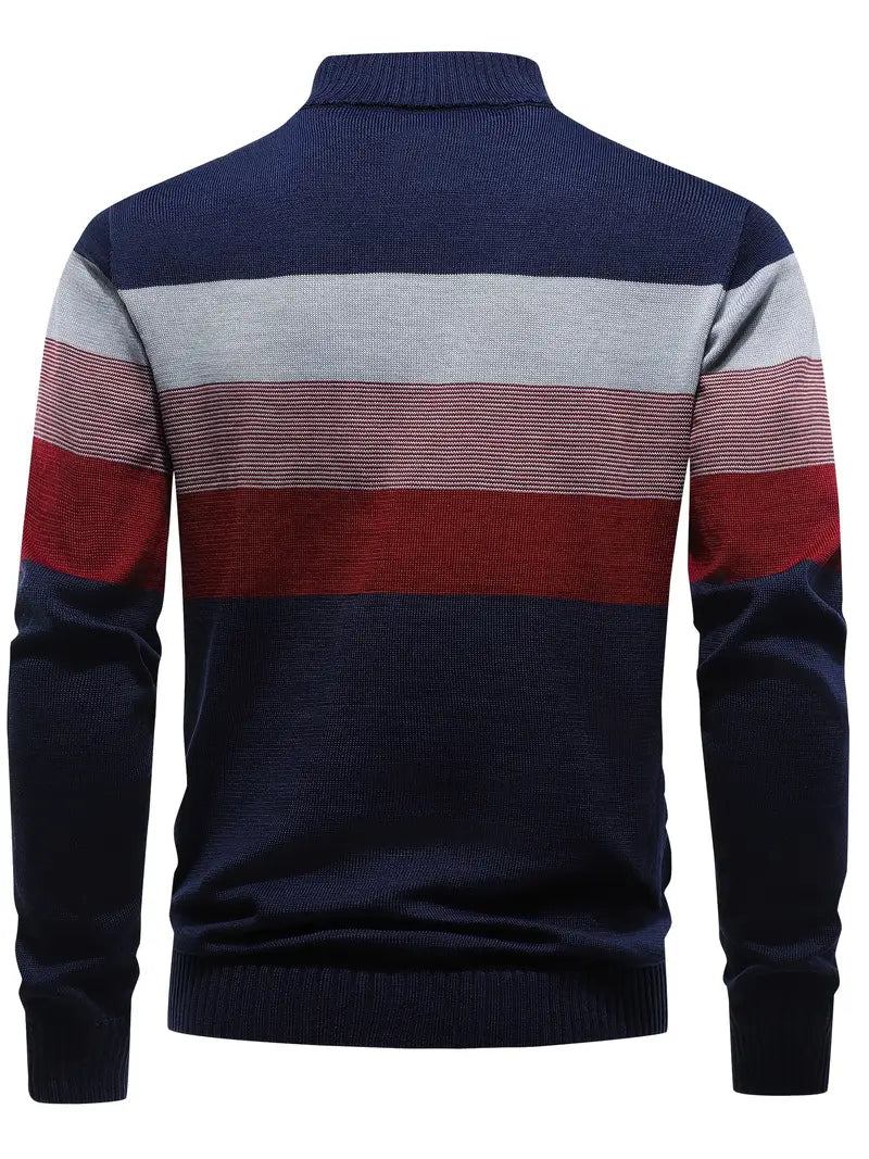 Brit & Boho™️ | The Luxe Colorblock Quarter Zip Brit & Boho | Fashion & Boutique