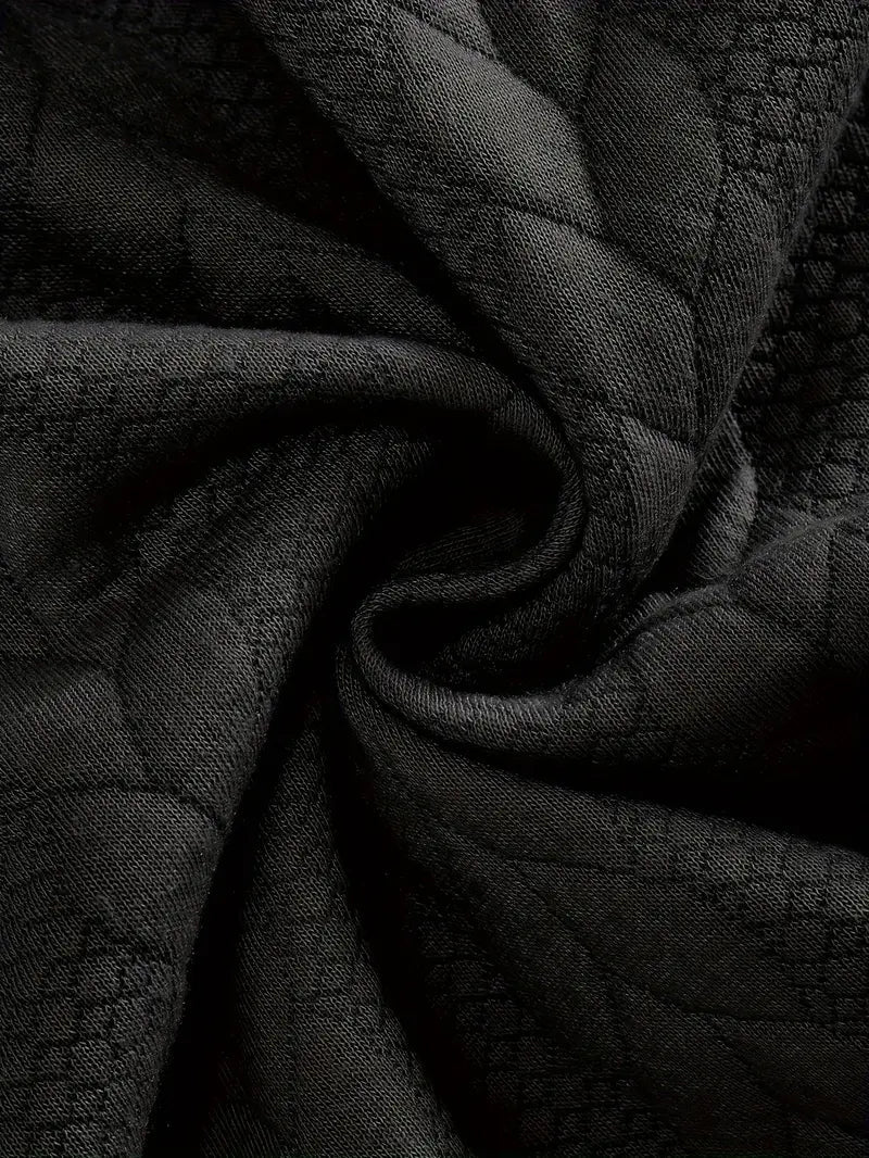 Brit & Boho™️ | Casual Jacquard Quarter-Zip Pullover Brit & Boho | Fashion & Boutique