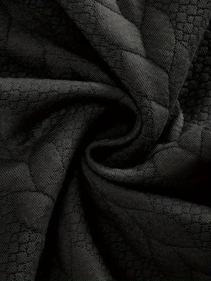 Brit & Boho™️ | Casual Jacquard Quarter-Zip Pullover Brit & Boho | Fashion & Boutique