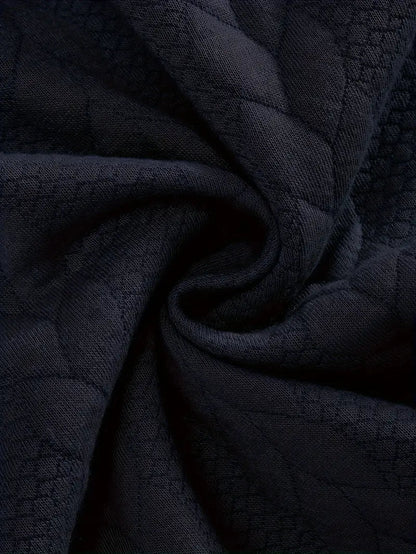 Brit & Boho™️ | Casual Jacquard Quarter-Zip Pullover Brit & Boho | Fashion & Boutique