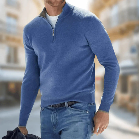 Brit & Boho™️ | Hudson - Men's Quarter-Zip Sweater Brit & Boho | Fashion & Boutique