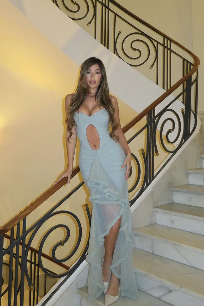 Brit & Boho™ I Eloise Cut-Out Ruffle Maxi Dress Brit & Boho | Fashion & Boutique