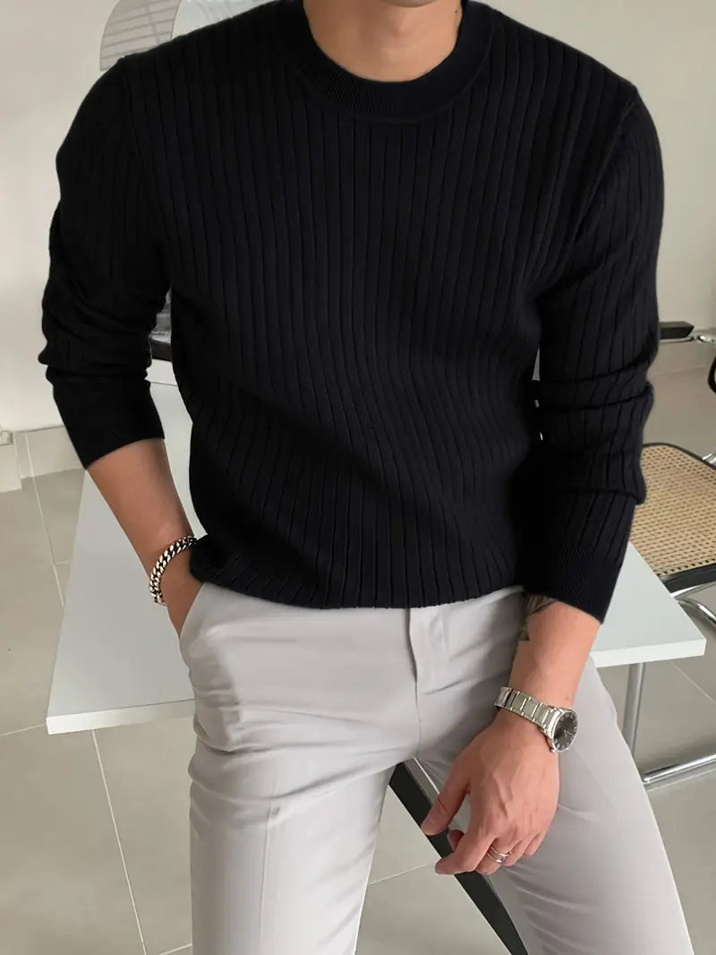 Brit & Boho™️ | Mike Essential Round-Neck Sweater Brit & Boho | Fashion & Boutique