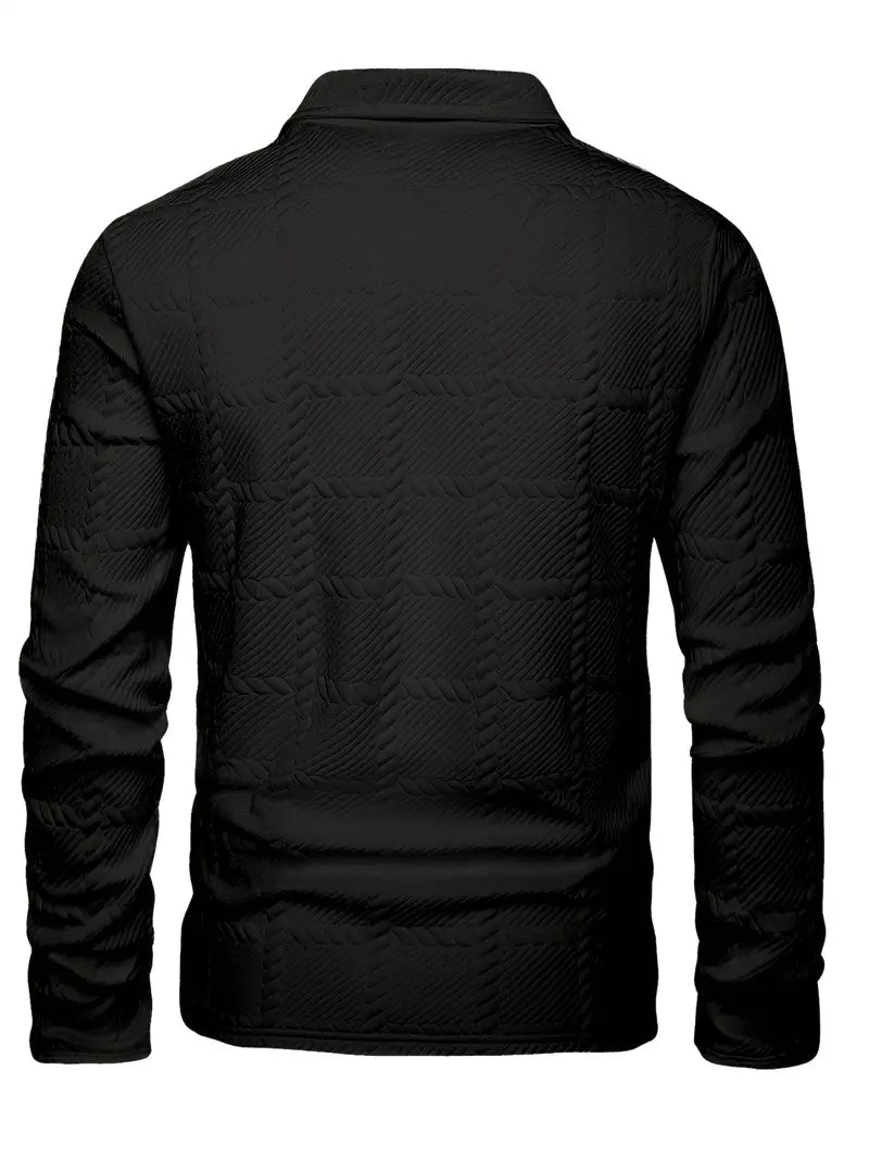 Brit & Boho™️ | Liam Casual Geometric Knit Polo Shirt Brit & Boho | Fashion & Boutique