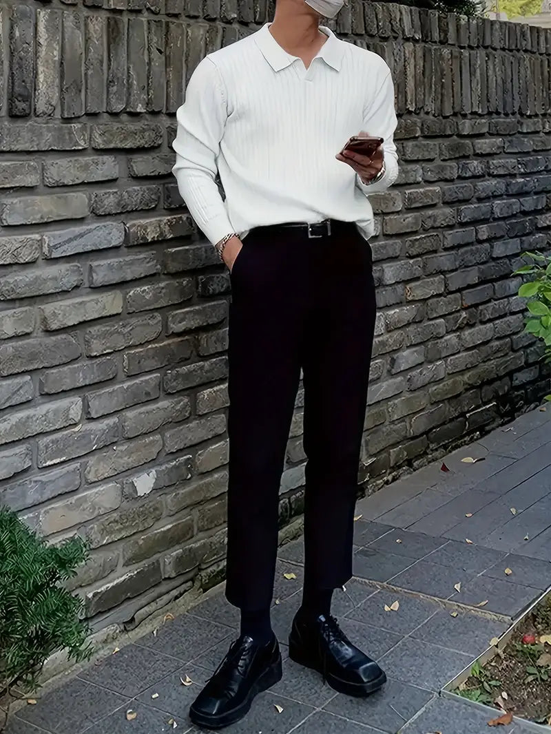 Brit & Boho™️ | Ribbed Knit Pullover Shirt Brit & Boho | Fashion & Boutique