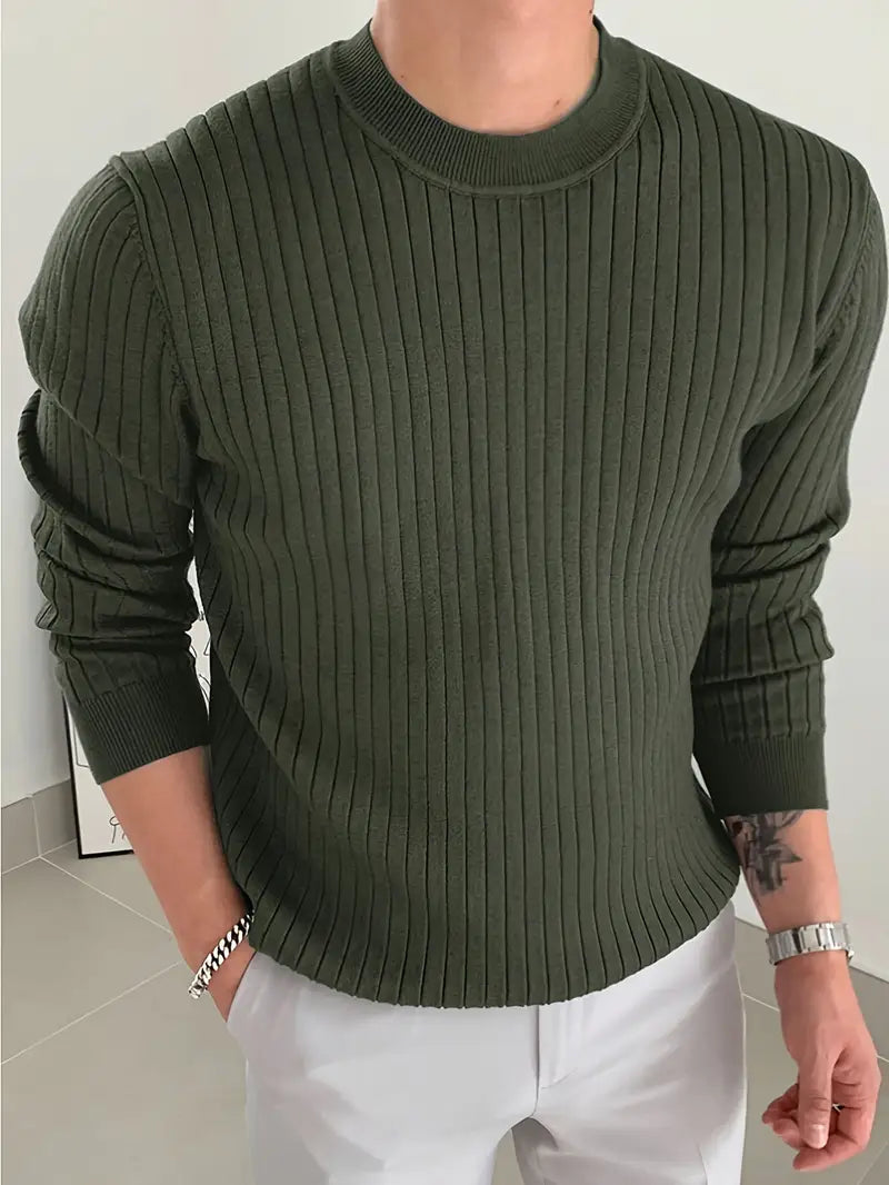 Brit & Boho™️ | Mike Essential Round-Neck Sweater Brit & Boho | Fashion & Boutique