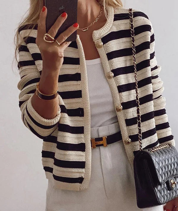Brit & Boho™ I Sunshine Striped Cardigan with Long Sleeves Brit & Boho | Fashion & Boutique