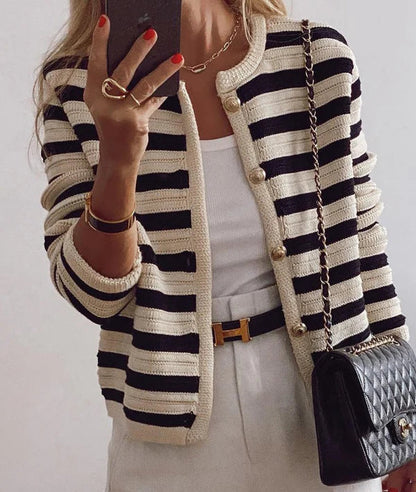 Brit & Boho™ I Sunshine Striped Cardigan with Long Sleeves Brit & Boho | Fashion & Boutique