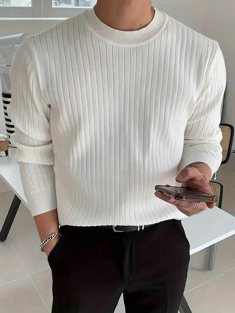 Brit & Boho™️ | Mike Essential Round-Neck Sweater Brit & Boho | Fashion & Boutique