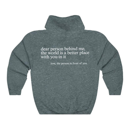 Brit & Boho™ I Dear Person Behind Me' - Positivity Hoodie Brit & Boho | Fashion & Boutique