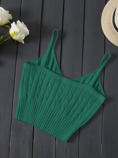 Brit & Boho™ I Suzette Valentine's Day Knitted Cami Crop Top Brit & Boho | Fashion & Boutique
