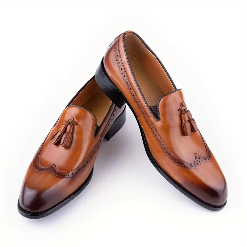 Brit & Boho™️ | Men's Retro Wingtip Tassel Shoes Brit & Boho | Fashion & Boutique