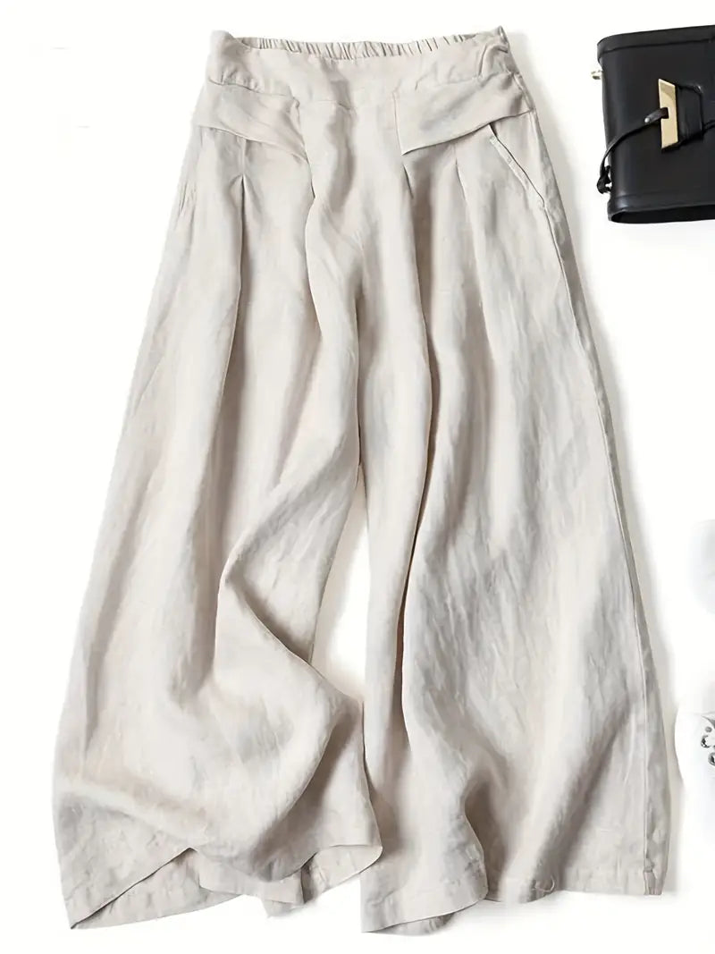 Brit & Boho™ I Gennie Solid Wide Leg Pants Brit & Boho | Fashion & Boutique