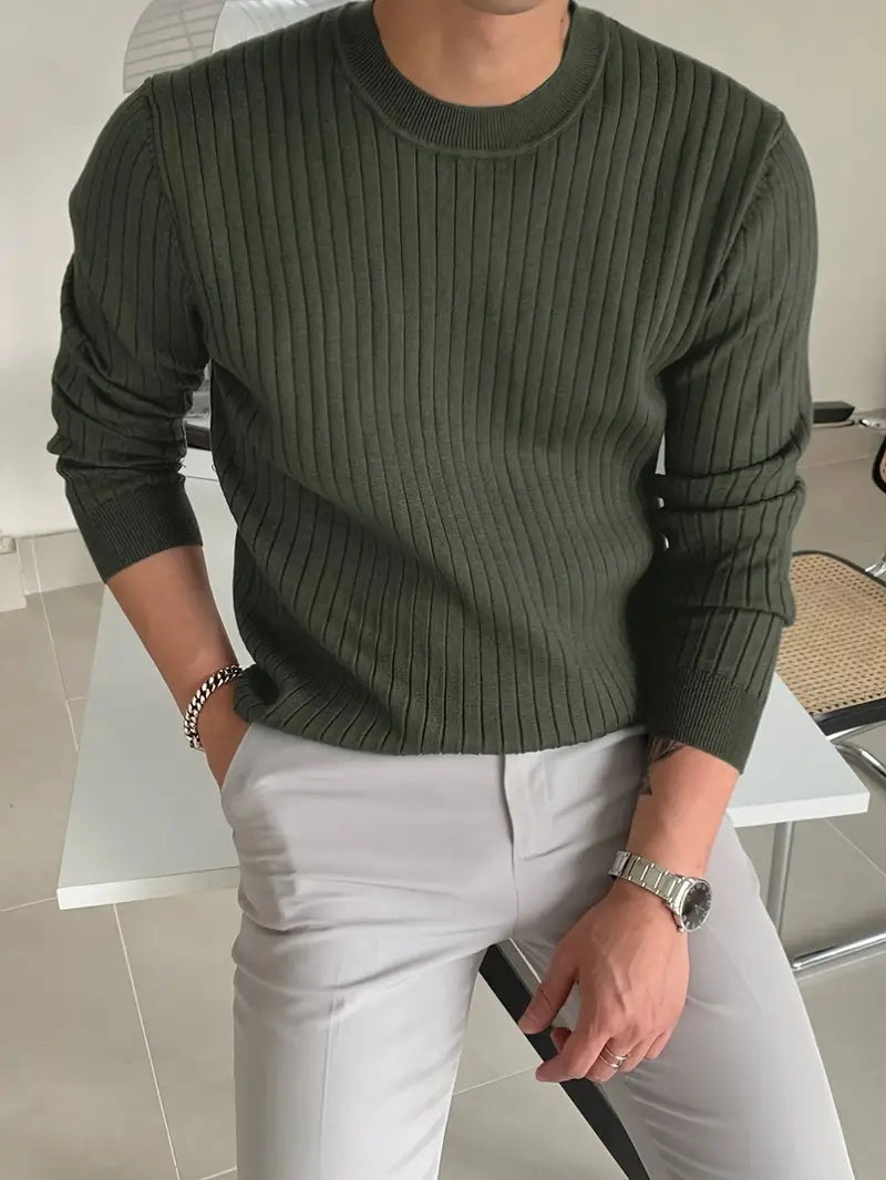 Brit & Boho™️ | Mike Essential Round-Neck Sweater Brit & Boho | Fashion & Boutique