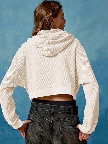 Brit & Boho™ I Pauline Crop Zipper Hoodie Brit & Boho | Fashion & Boutique