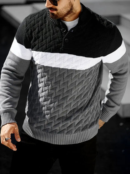 Brit & Boho™️ | The Atlas Henley Knit Pullover Brit & Boho | Fashion & Boutique