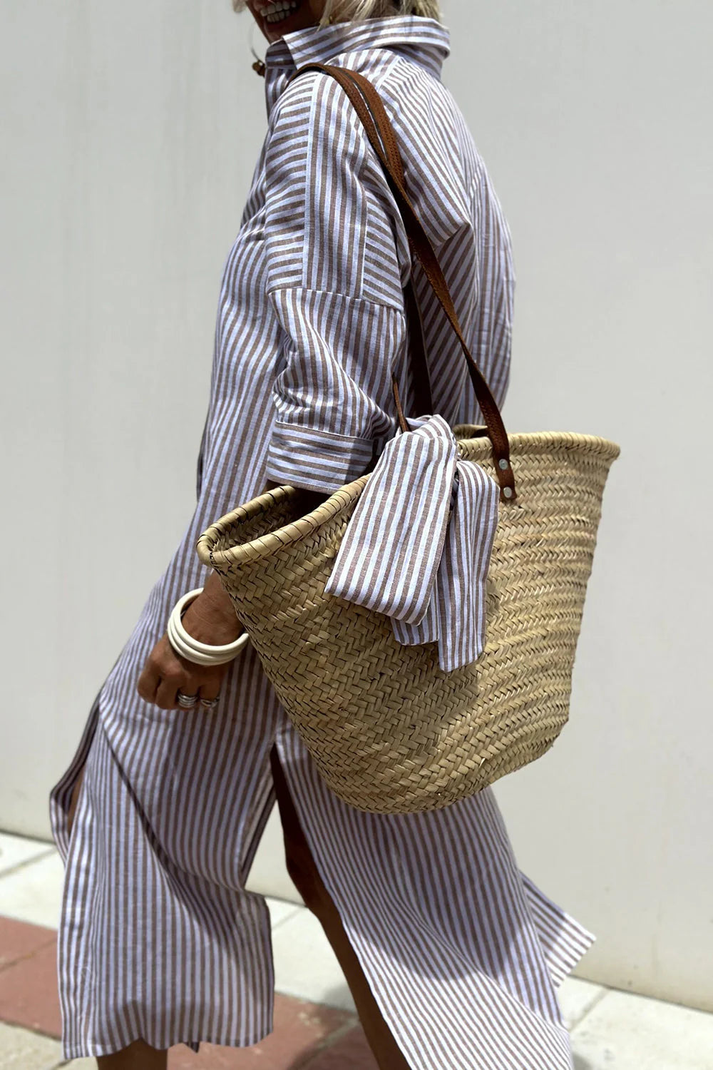 Brit & Boho™️ | Stripped Dress Shirt