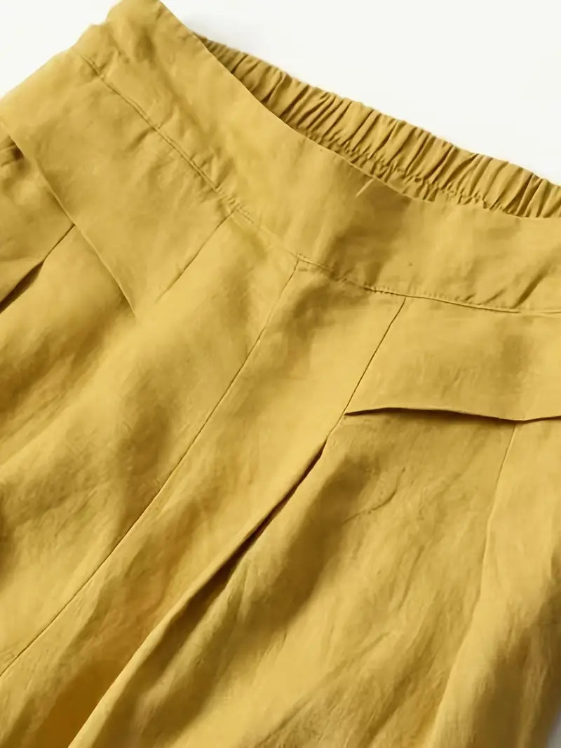 Brit & Boho™ I Gennie Solid Wide Leg Pants Brit & Boho | Fashion & Boutique