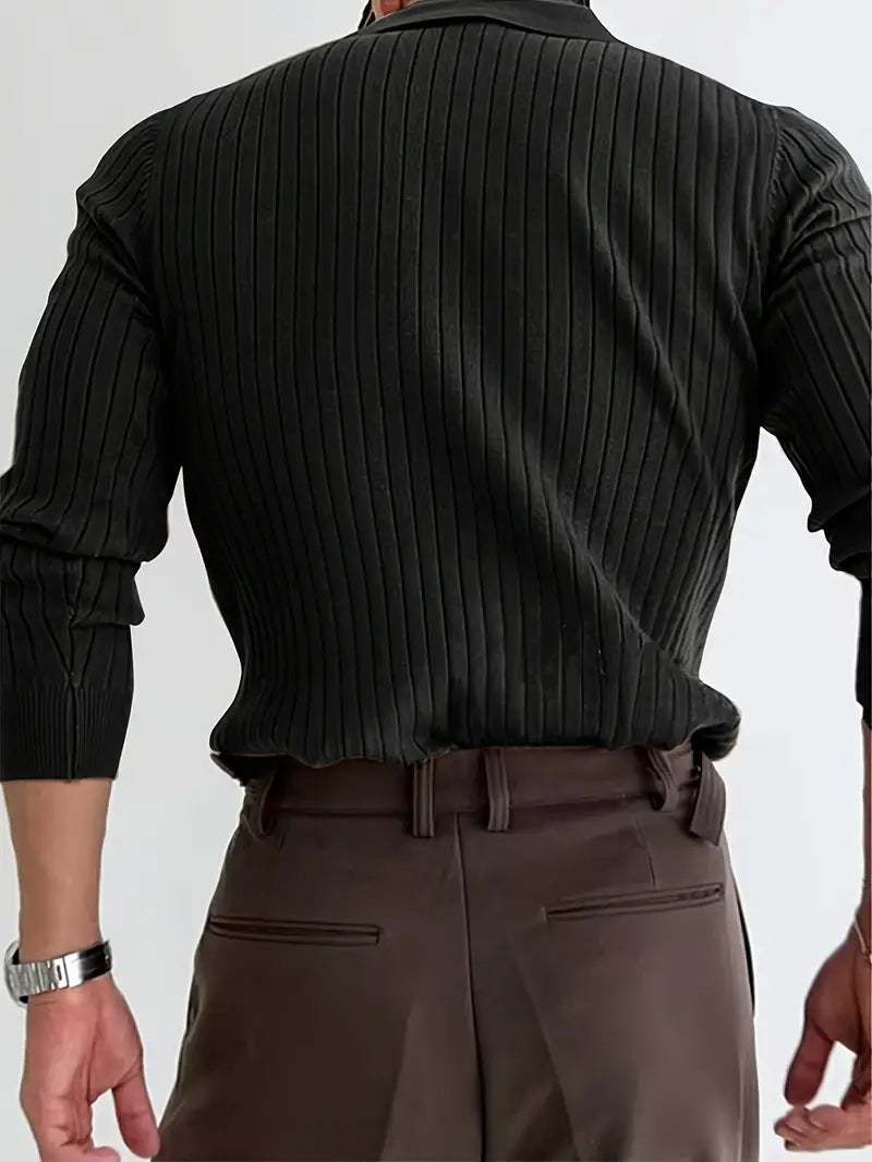 Brit & Boho™️ | Ribbed Knit Pullover Shirt Brit & Boho | Fashion & Boutique