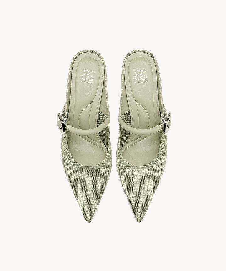 Brittanny Pointed Toe Heeled Mule