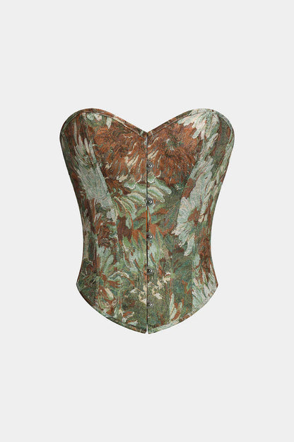 Brit & Boho™ I Kenshin Floral Strapless Tube Top Brit & Boho | Fashion & Boutique