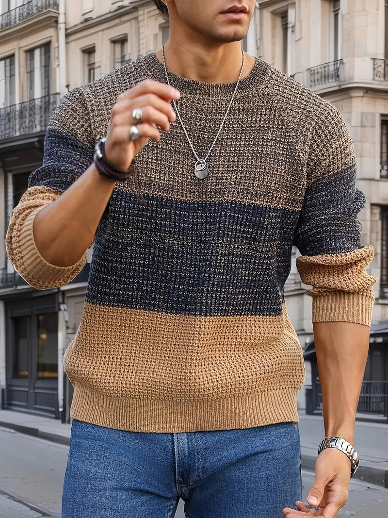 Brit & Boho™️ | The Orion Geometric Knit Pullover Brit & Boho | Fashion & Boutique