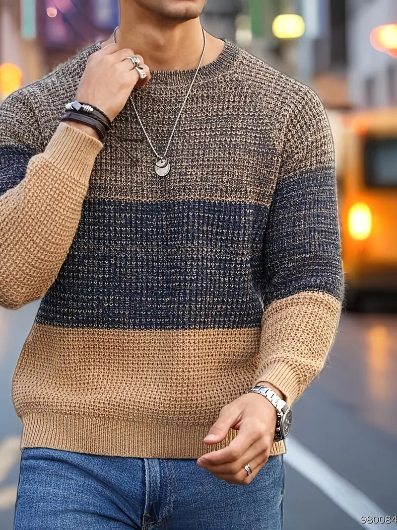 Brit & Boho™️ | The Orion Geometric Knit Pullover Brit & Boho | Fashion & Boutique