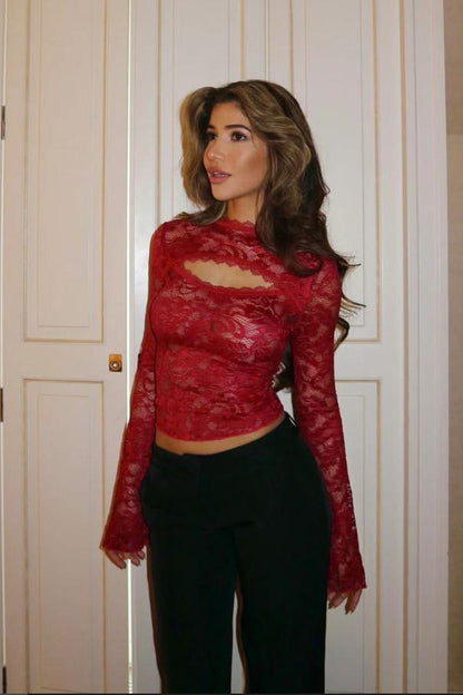 Brit & Boho™ I Celeste Cut Lace Top Brit & Boho | Fashion & Boutique