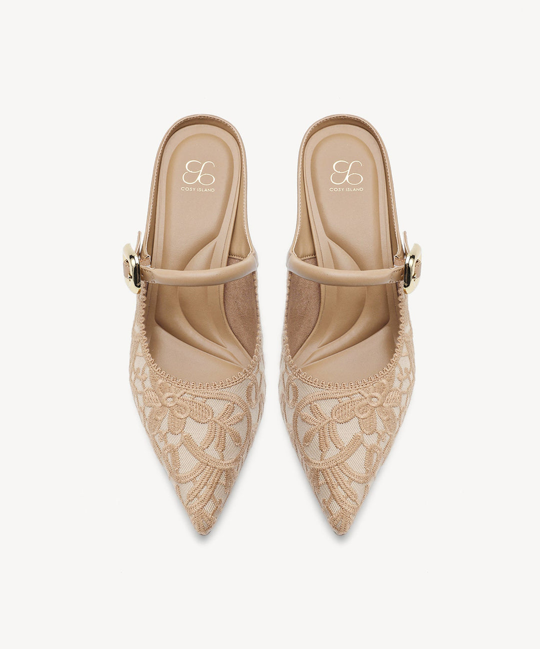 Brittanny Pointed Toe Heeled Mule