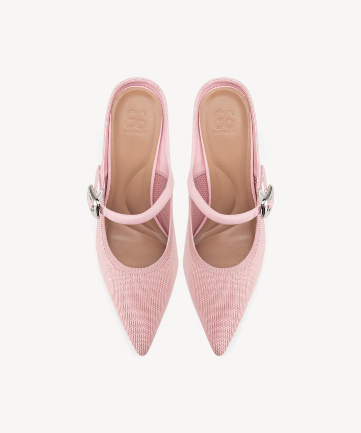 Brittanny Pointed Toe Heeled Mule