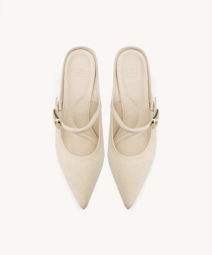 Brittanny Pointed Toe Heeled Mule