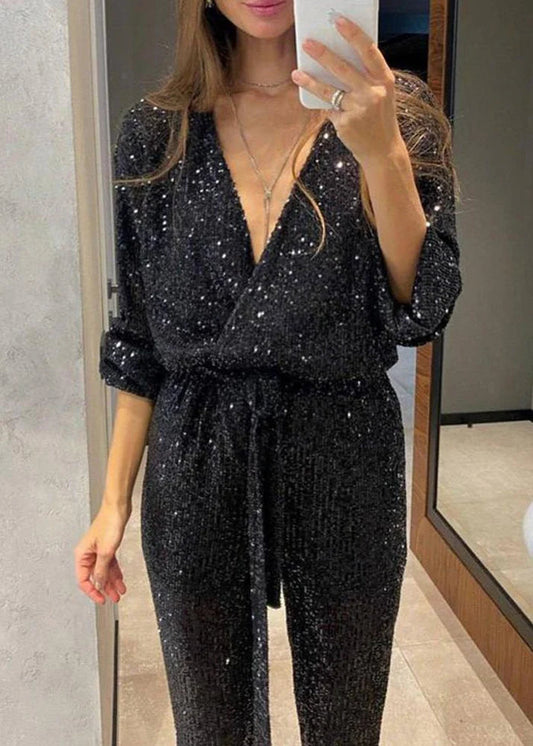 Brit & Boho™ I Queenie Sequin Jumpsuit Brit & Boho | Fashion & Boutique