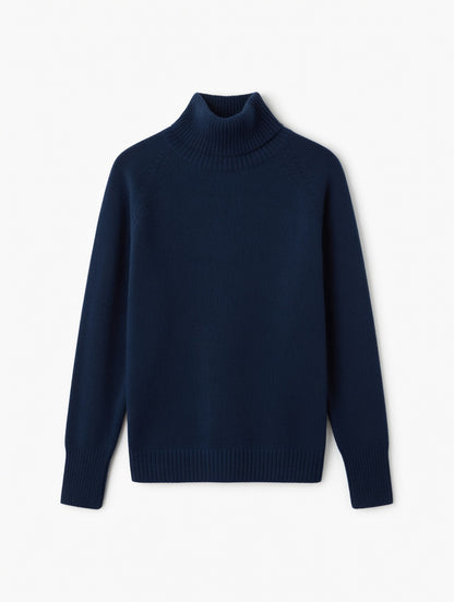 Brit & Boho™ I Nikki's Long Sleeve Turtleneck Knit Blouse