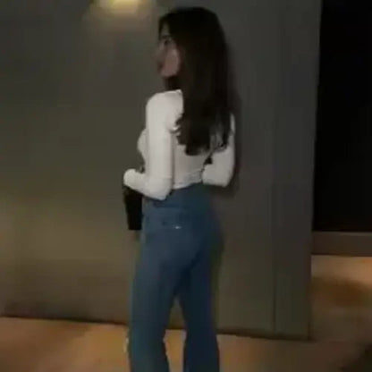 Brit & Boho™ I Mira Embellished Long Sleeves Fitted Top Brit & Boho | Fashion & Boutique