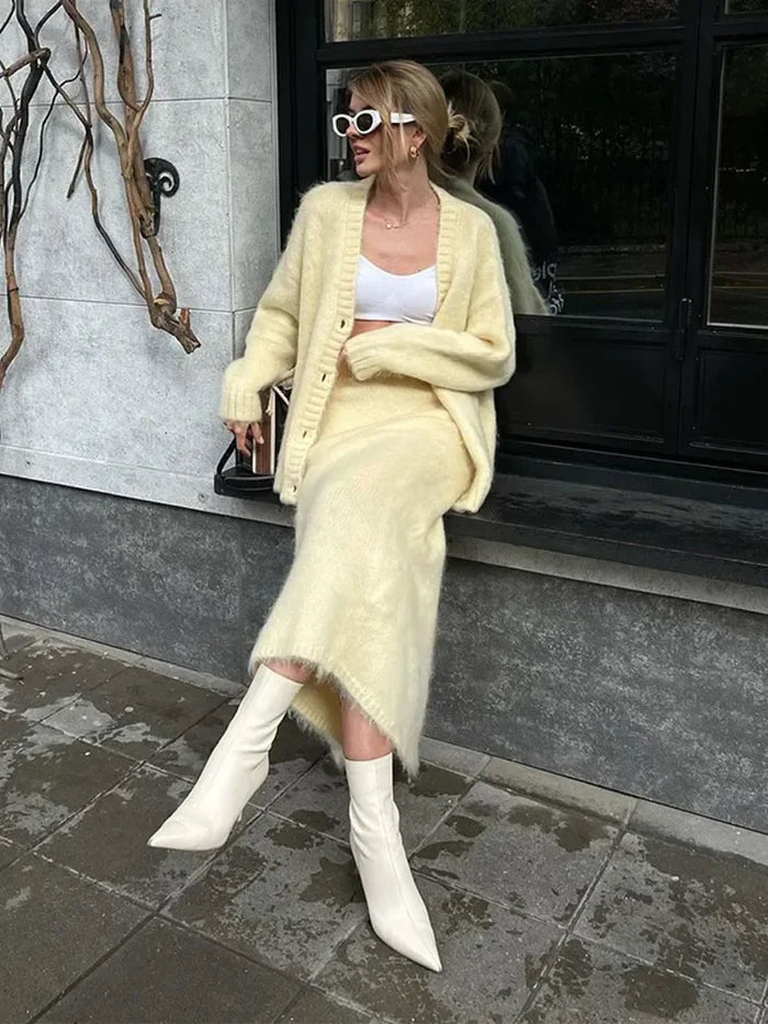 Brit & Boho™️ Aria I Neck Cardigan Sweater Brit & Boho | Fashion & Boutique