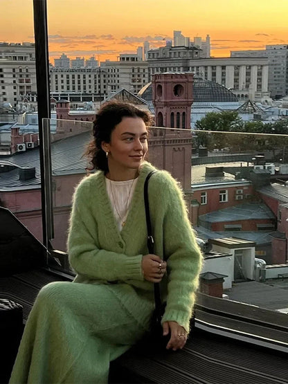 Brit & Boho™️ Aria I Neck Cardigan Sweater Brit & Boho | Fashion & Boutique