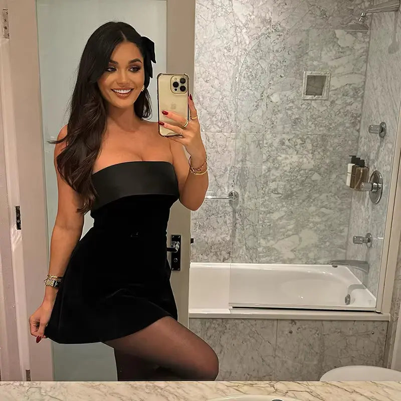 Brit & Boho™ I Velvet Mini Dress Brit & Boho | Fashion & Boutique