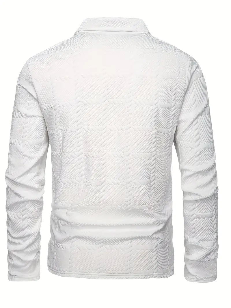 Brit & Boho™️ | Liam Casual Geometric Knit Polo Shirt Brit & Boho | Fashion & Boutique